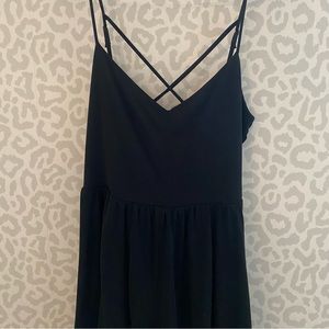 Criss cross back romper